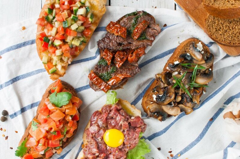 Bruschetta with Beef Tartare