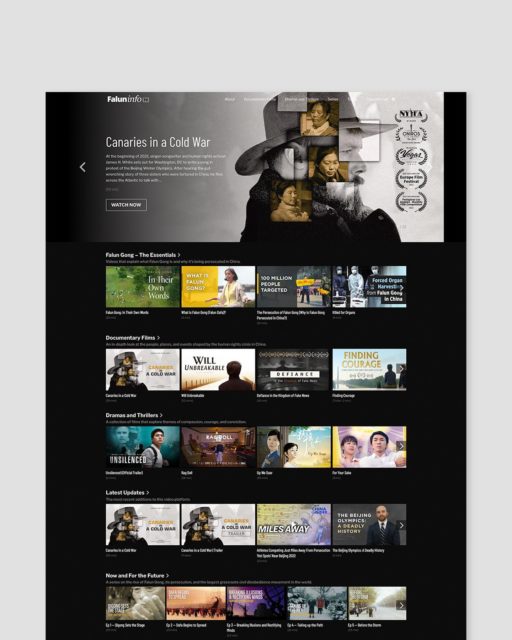 We’re delighted to see how our VideoBox theme is such a great fit for the @falundafainfo platform. 🤩  FalunInfo TV presents a collection of award-winning films, documentaries, and videos related to Falun Gong. ⠀
⠀
VideoBox helped achieve a Netflix-like layout for the videos on the platform. The dark color scheme of the theme creates a minimalist atmosphere and puts an emphasis on the content presented on the website. ⠀
⠀
The video features of the theme and the compatibility with #Vimeo and #YouTube have facilitated the presentation of each movie in the single posts. 👌🏻⠀
⠀
As a result, the website is easy to use and helps the publishers share the videos to a broad number of viewers. ⠀
⠀
⠀