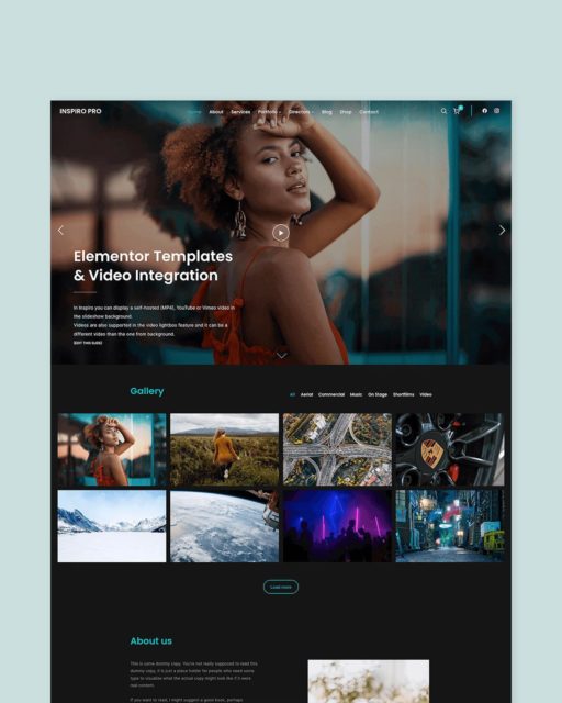 Meet Inspiro PRO 💥 
•
Inspiro has been one of our flagship themes since its release and over the years we’ve constantly worked towards improving it. 
•
We’ve decided that the next level for the theme was to make it completely compatible with Elementor and add new functional & design features to it.
•
Custom modules, various layout options and pre-built templates, handpicked customization options, dynamic elements, extremely user-friendly — Inspiro PRO is the all-in-one choice for your WordPress portfolio website.

Make sure to check it out on ➡️ https://wpzoom.com/themes/inspiro-pro
